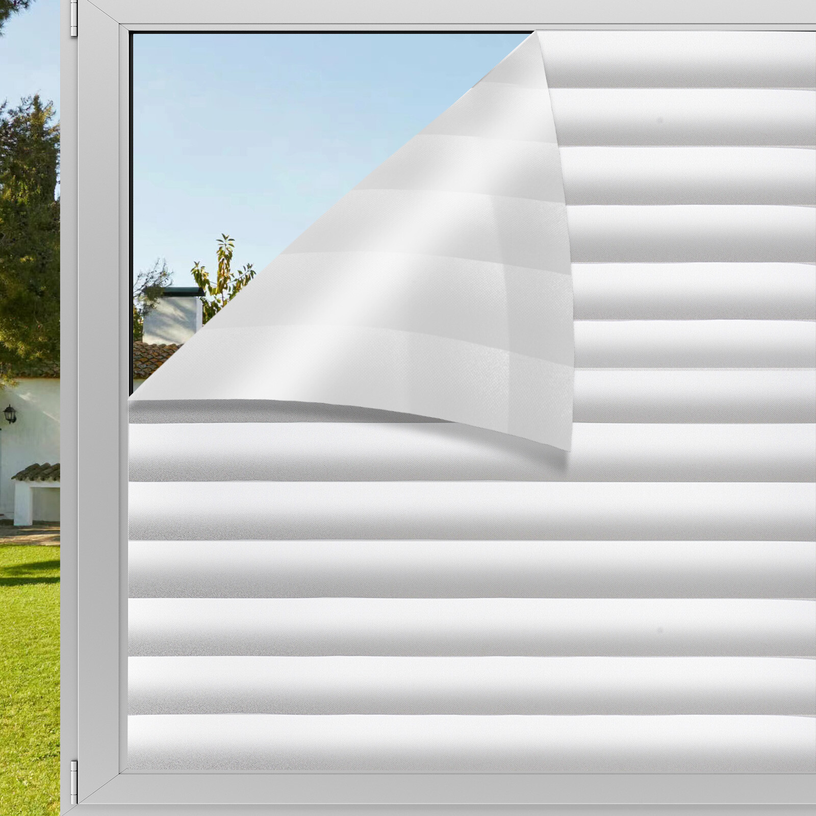 78.7 x 17.8” Window Glass Film Privacy Static Cling Glass Tint for Office Bath