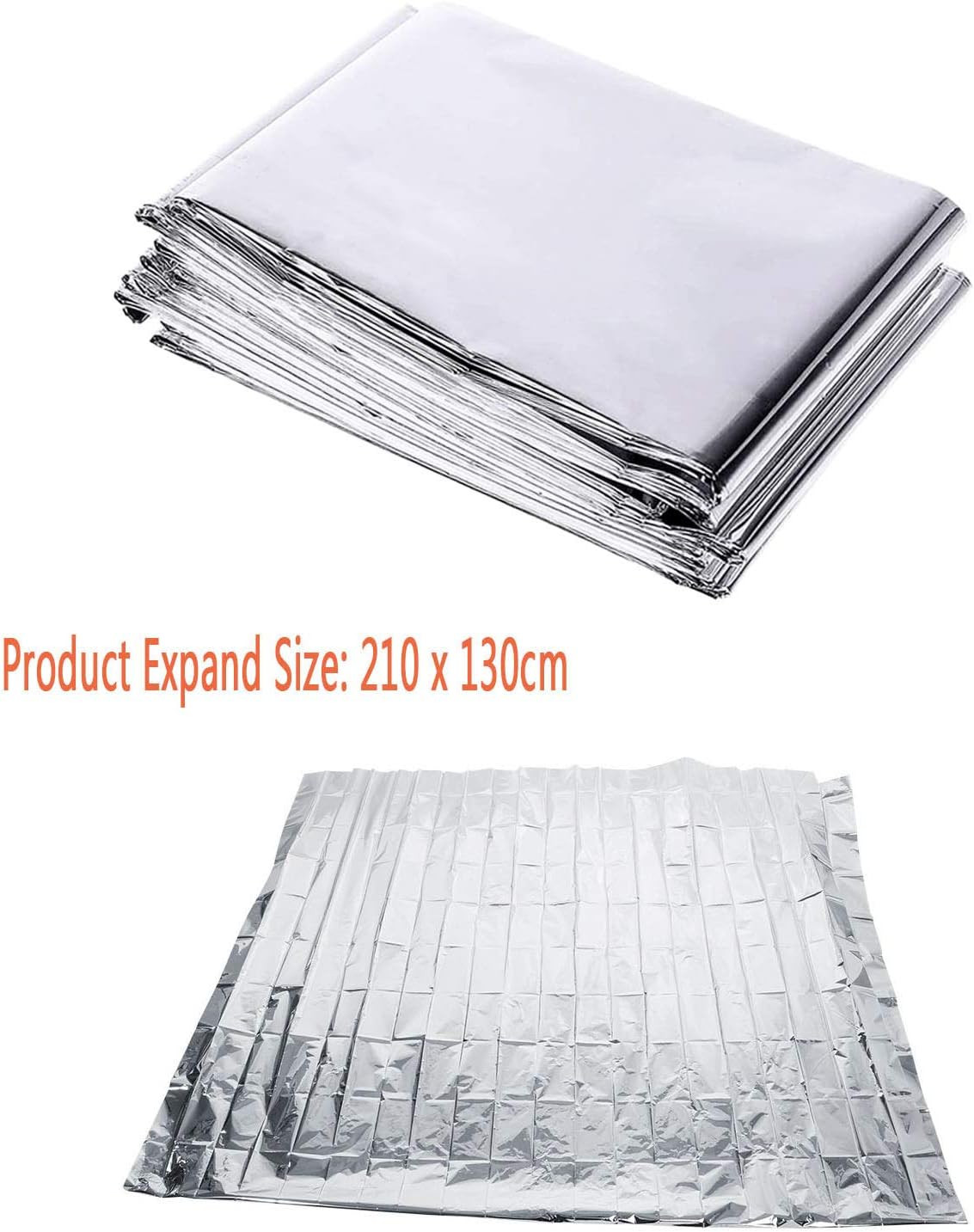 6 Pack High Silver Reflective Mylar Film, Garden Greenhouse Covering Foil