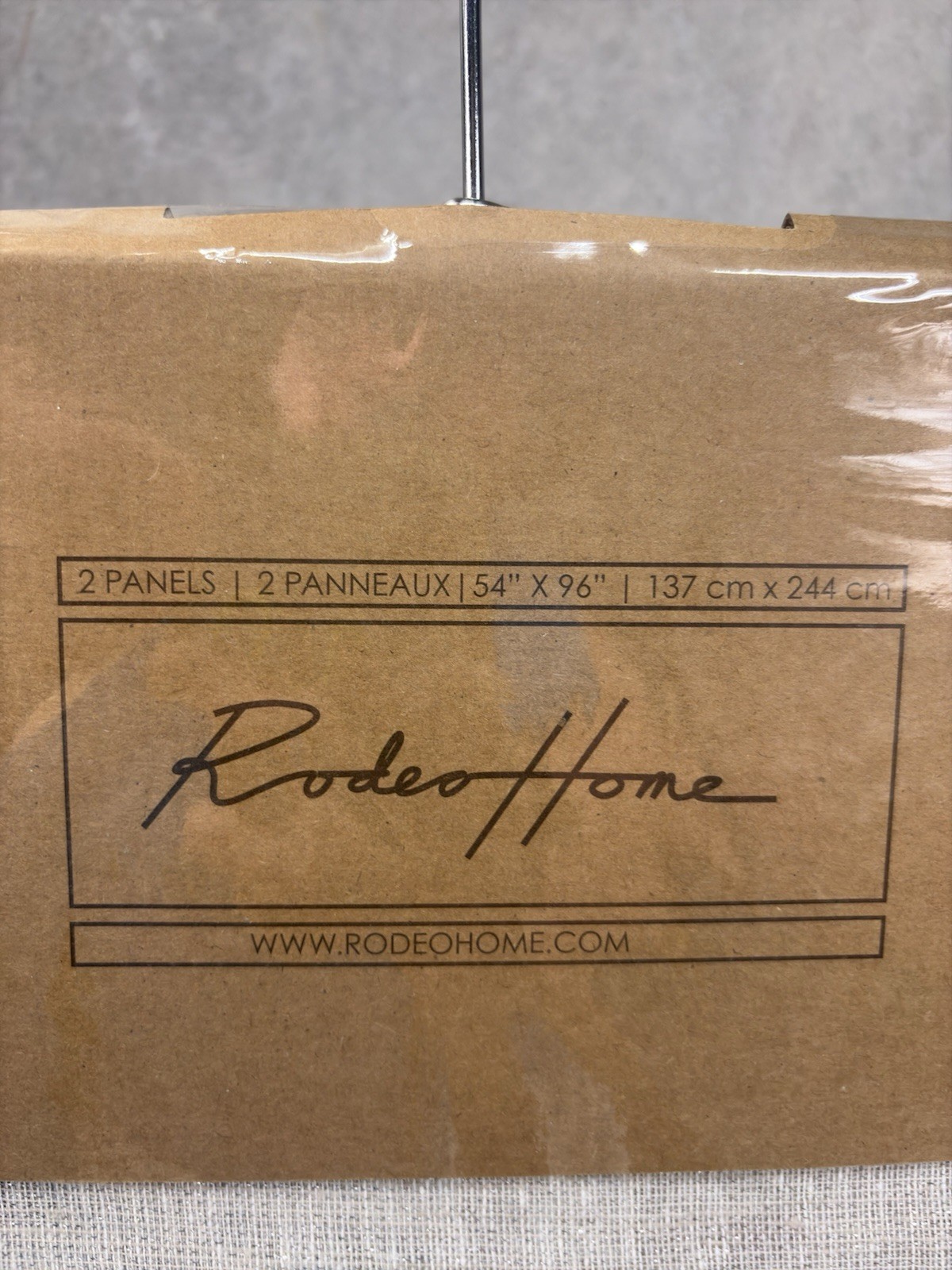 Rodeo Home Tavern Flax Window Curtain Panels Set of 2 54×96 NIP