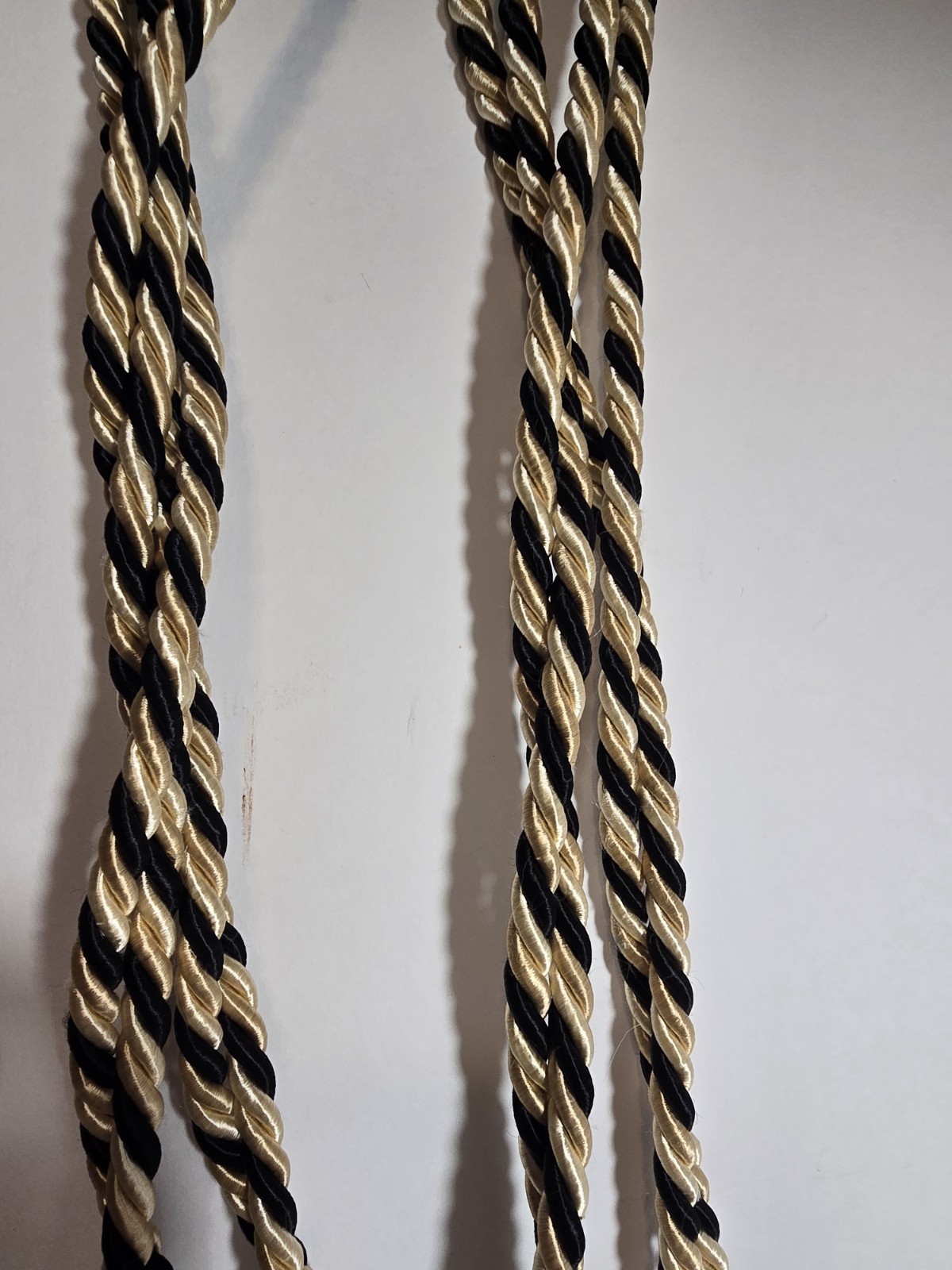 Fancy Large Curtain Tie Back Tassels Gold/Black Color