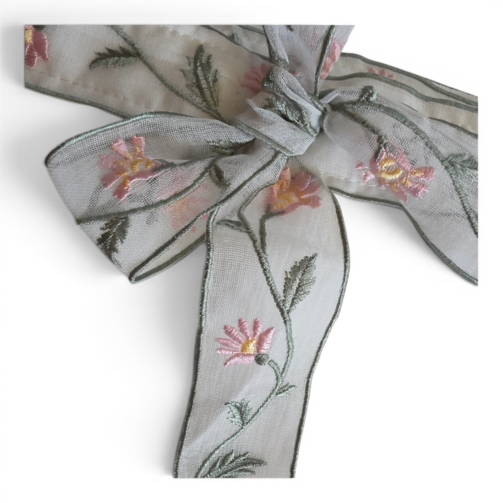 NEW Rachel Ashwell Farmhouse Bow Embroidered Curtains Set of 4 Ivory 37×84