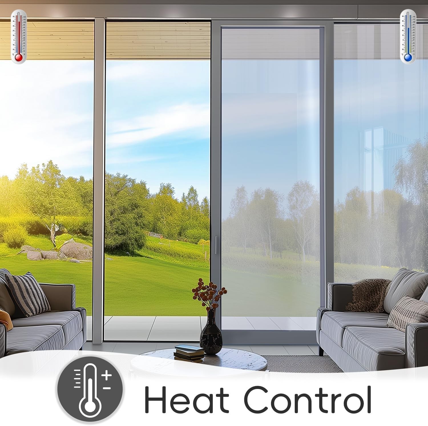 Static Cling Reflective Window Film – Daytime Privacy & UV Protection (30x200cm)