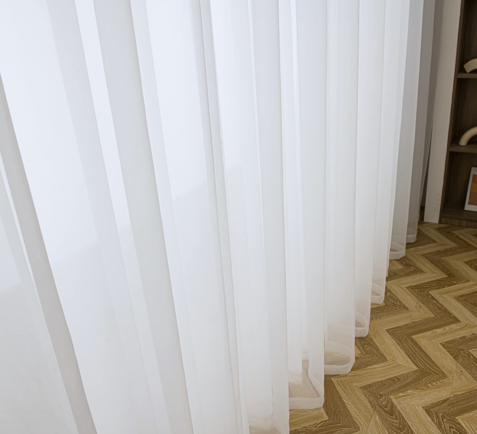 Sheer White Curtains 84 Inch Length, Solid Voile with Grommet Top for Living …