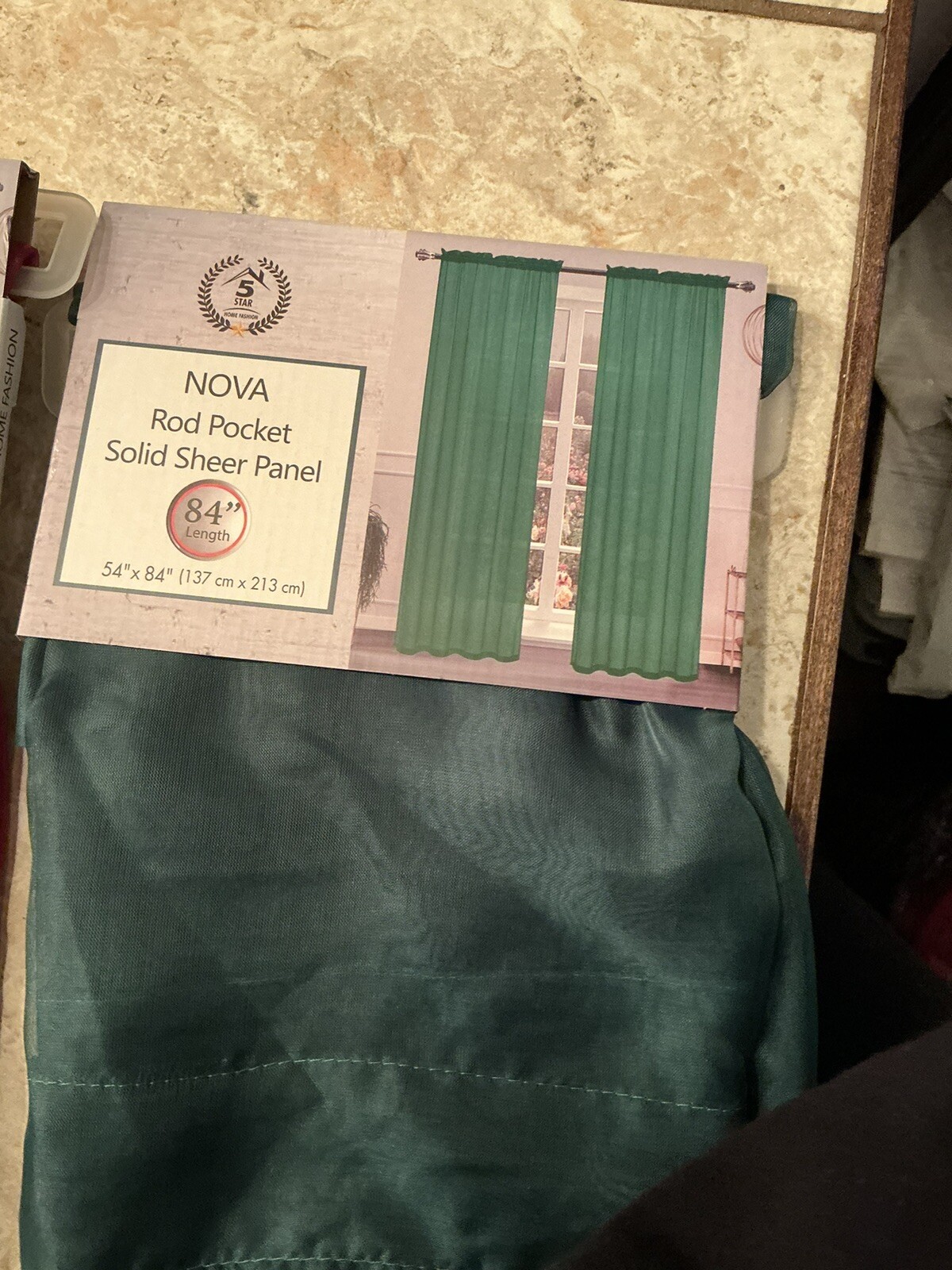 2 Pack Fully Stitched Sheer Window Curtain Panel Drapes 63″ 84″ 95″ 108″ 120″L
