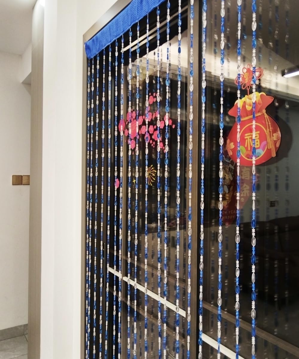 Ave Split Beaded Curtain Doorways Acrylic Hanging Door Beads String Curtains