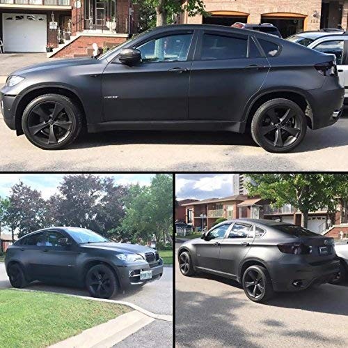 Vvivid Satin Flat Matte Stealth Jet Black 5Ft Vinyl Wrap Air Release Technology