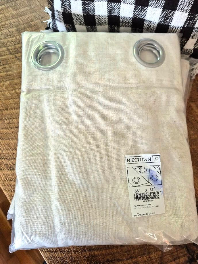 Nicetown Light Filtering Natural Linen Curtain Panels Set of 2 – New In Pack