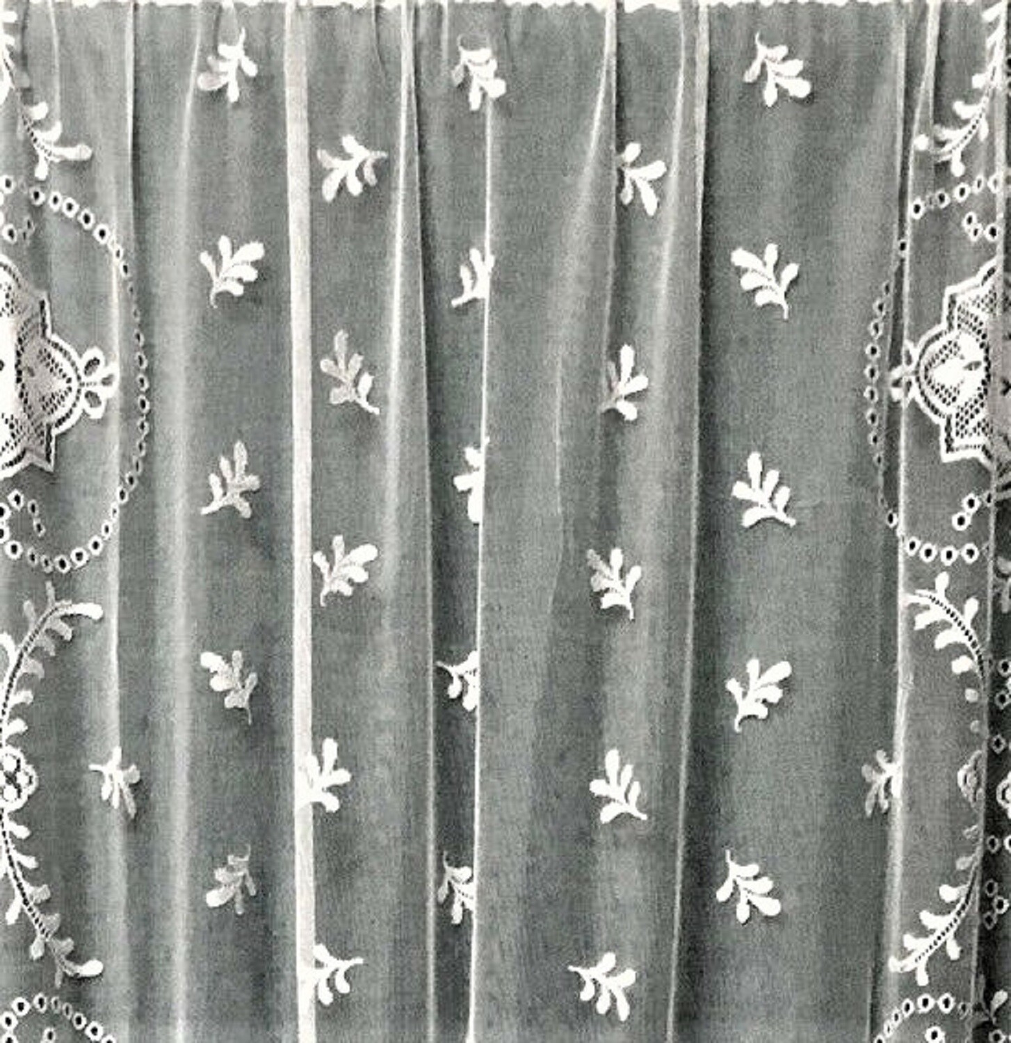 Dorsette White Lace Window Panel 60″ x 84″ Livingroom Bedroom Sun Room