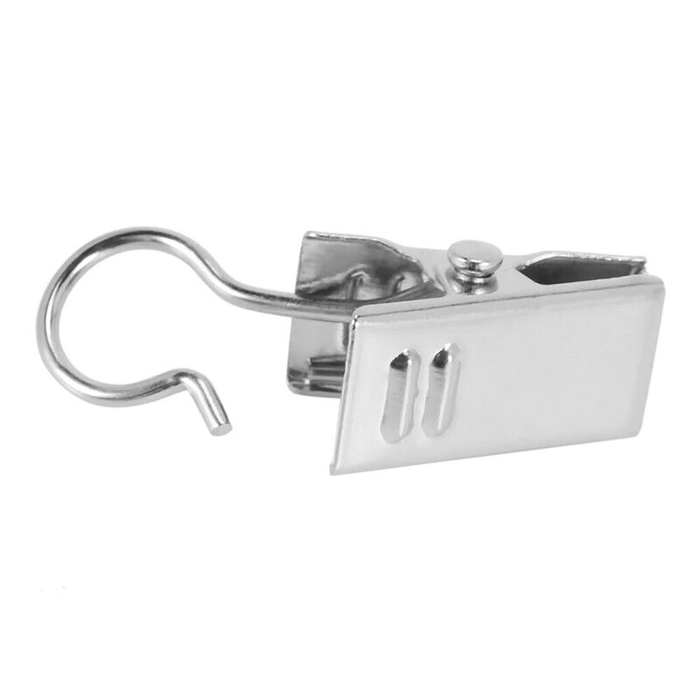 50pcs Stainless Steel Curtain Clips for Curtain Photos Home Decor with Hook USA