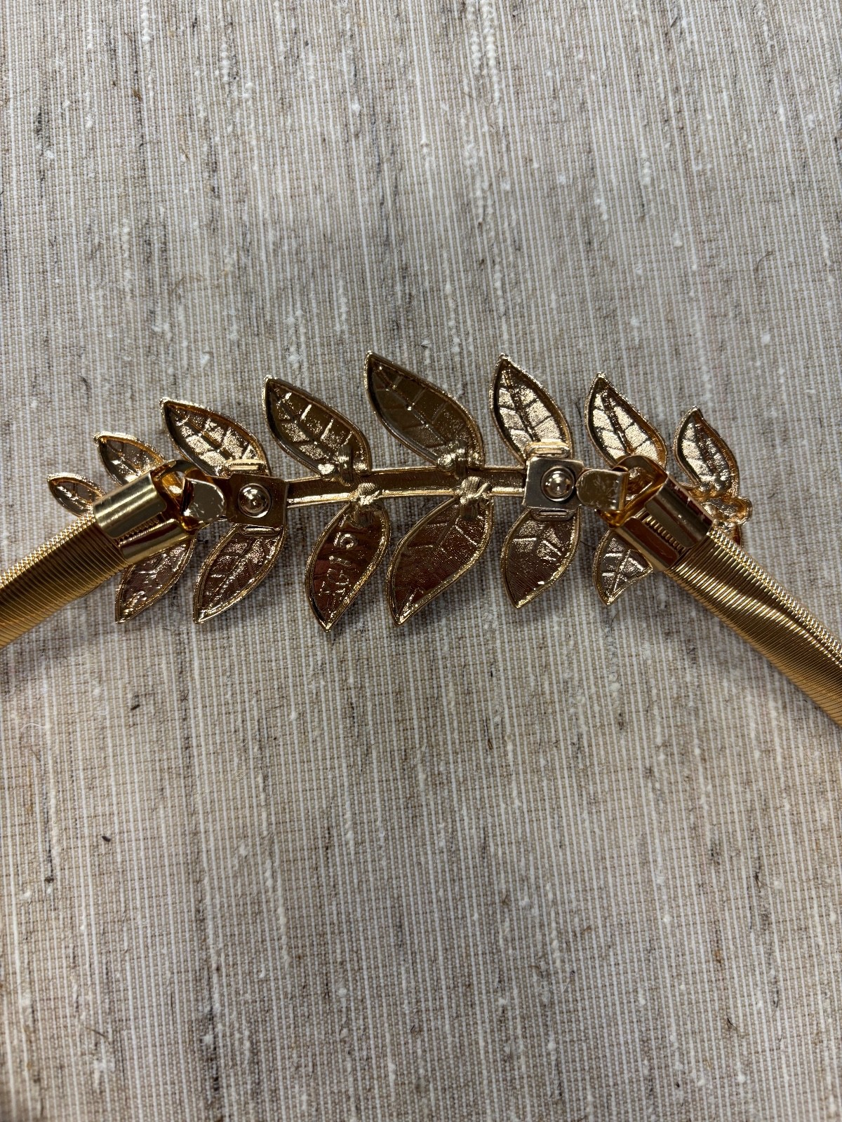 (2) Gold/ metal tie-back for drapperies or sheers 17″ long