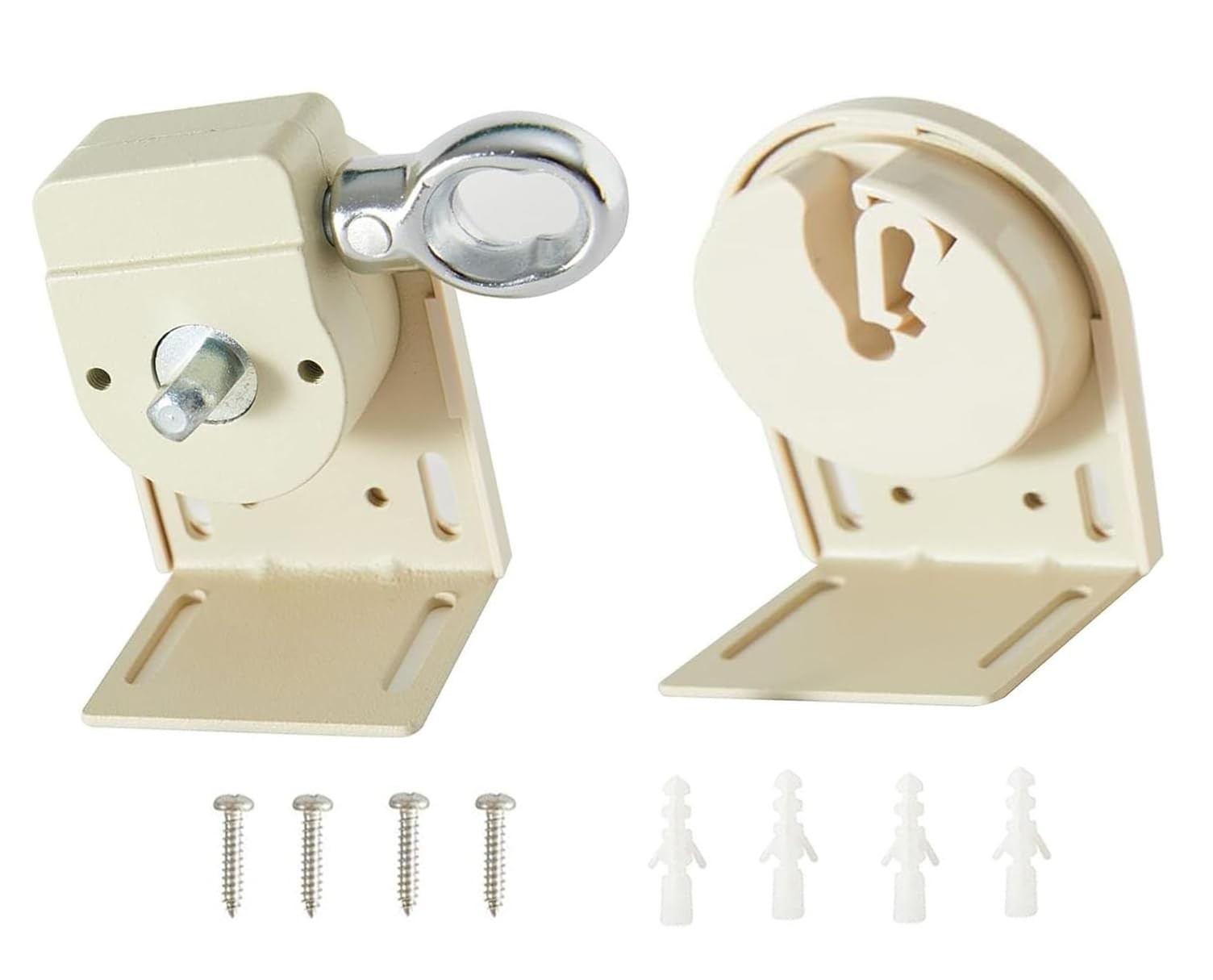 Lihopefe Sunshade Replacement Bracket, Metal Cordless bracket, Beige