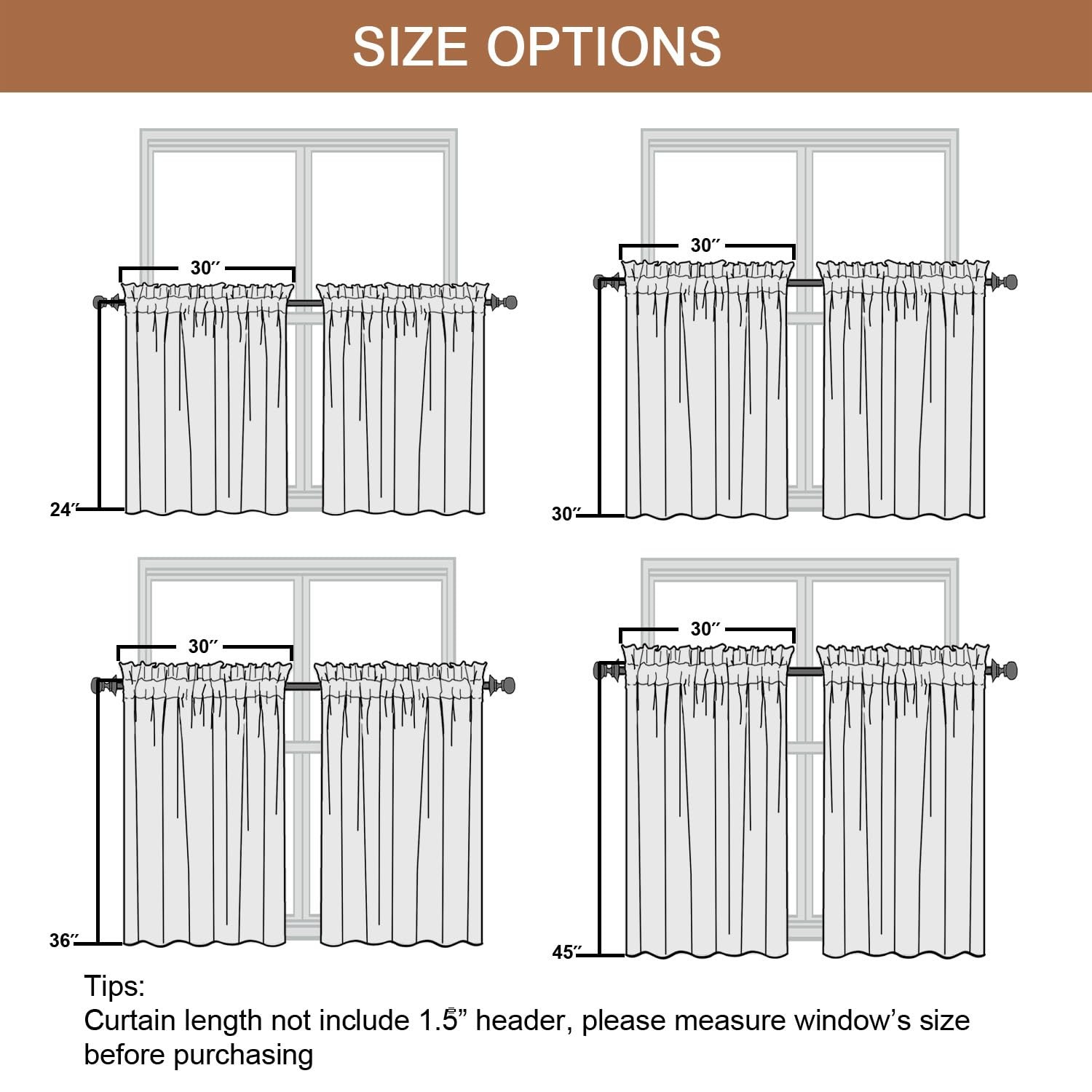 Navy Blue Blackout Curtains for Small Window Treatment, Light Blocking Short …