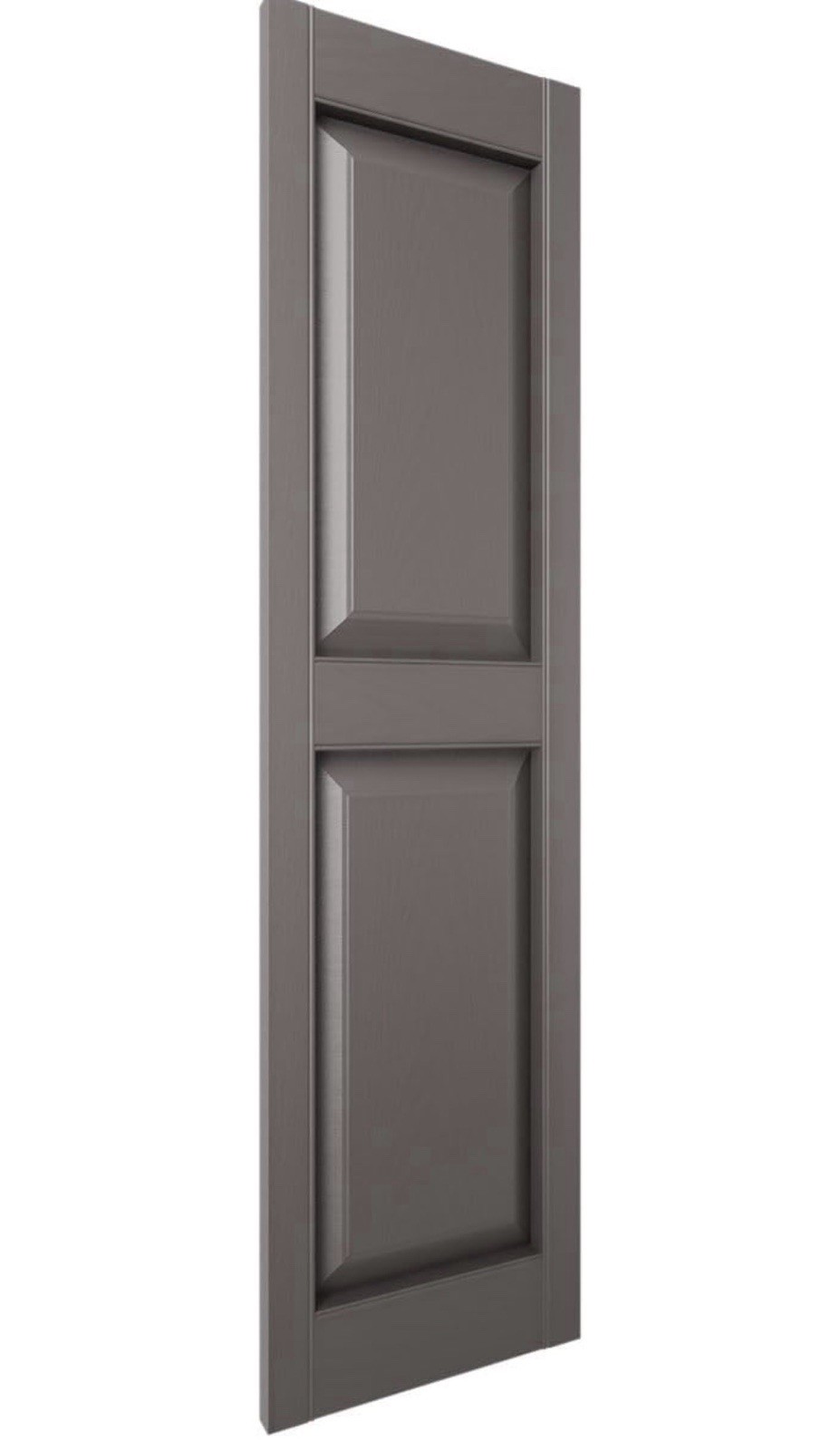 Ekena Millwork Lifetime Vinyl Standard (Per Pair), 14.75″W x 55″H, Musket Brown