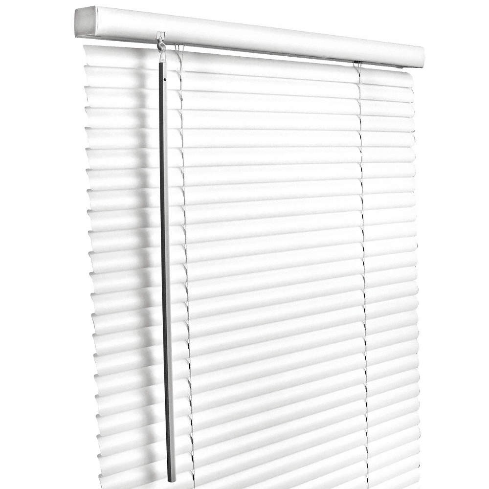 GRAINGER APPROVED Window Blinds,Vinyl,White 493N65