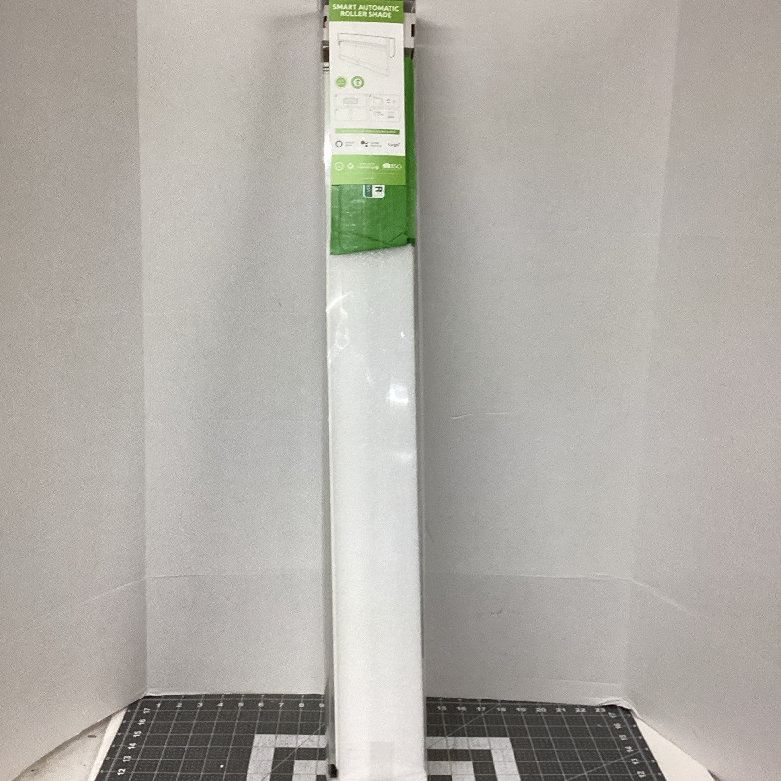 Smart Automatic Roller Shade White, 30” Use Alexa Google Assistant New