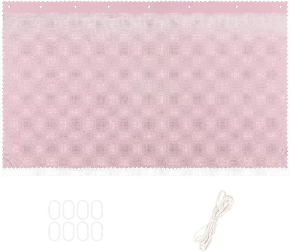 Dorm Bed Curtains Blackout Pink Bunk Bed Privacy Canopy for Student Rooms