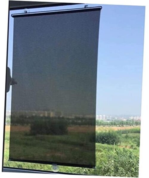 Blackout Blind Curtains with Suction Cups for Windows No Drill Cordless