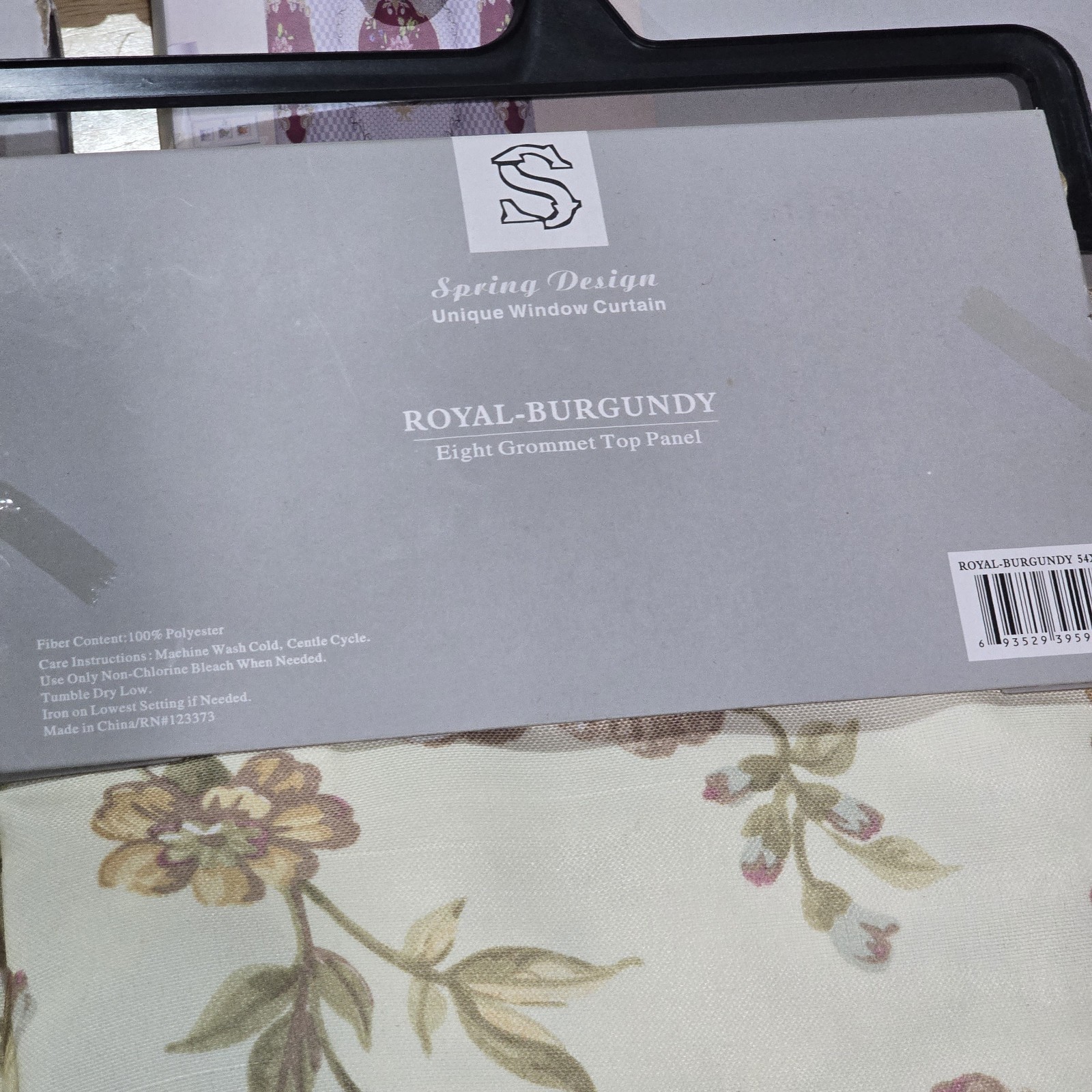 4 Pair of Royal Burgandy Eyelet Ring Strong material Curtain Sets of 2 54′ 84″