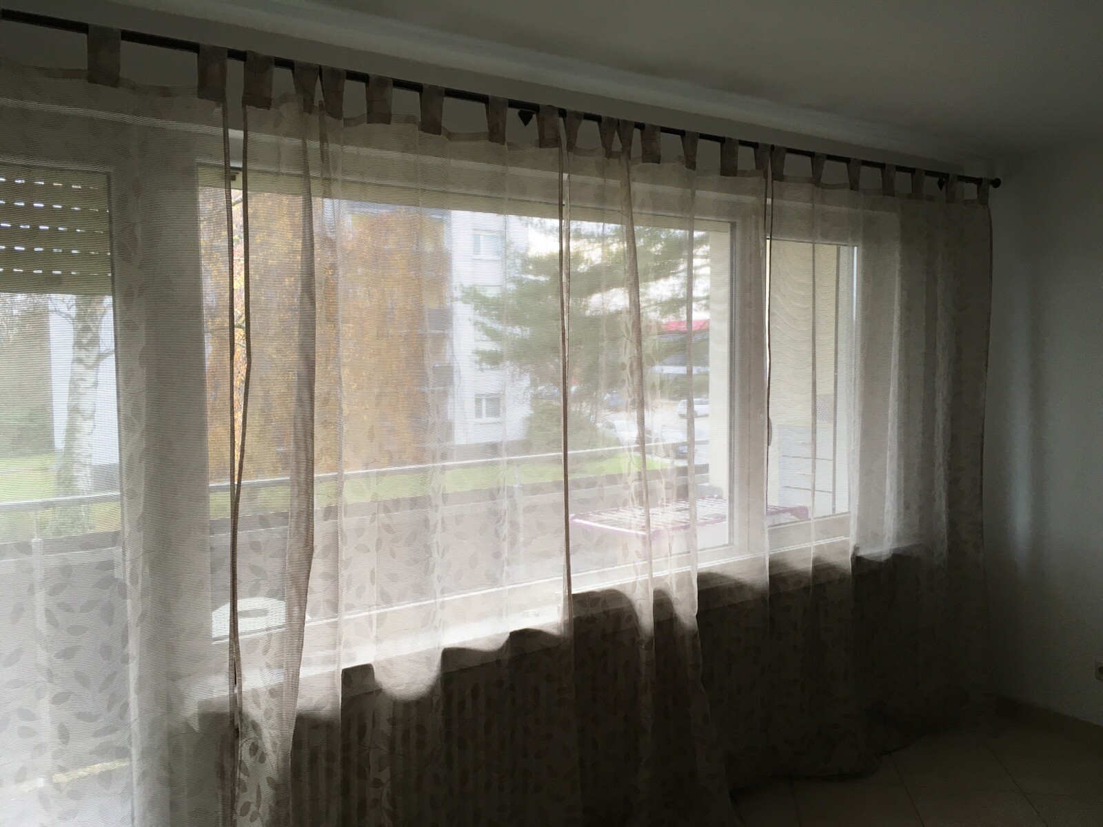 Living room curtains, brown in good condition approx W400/H230