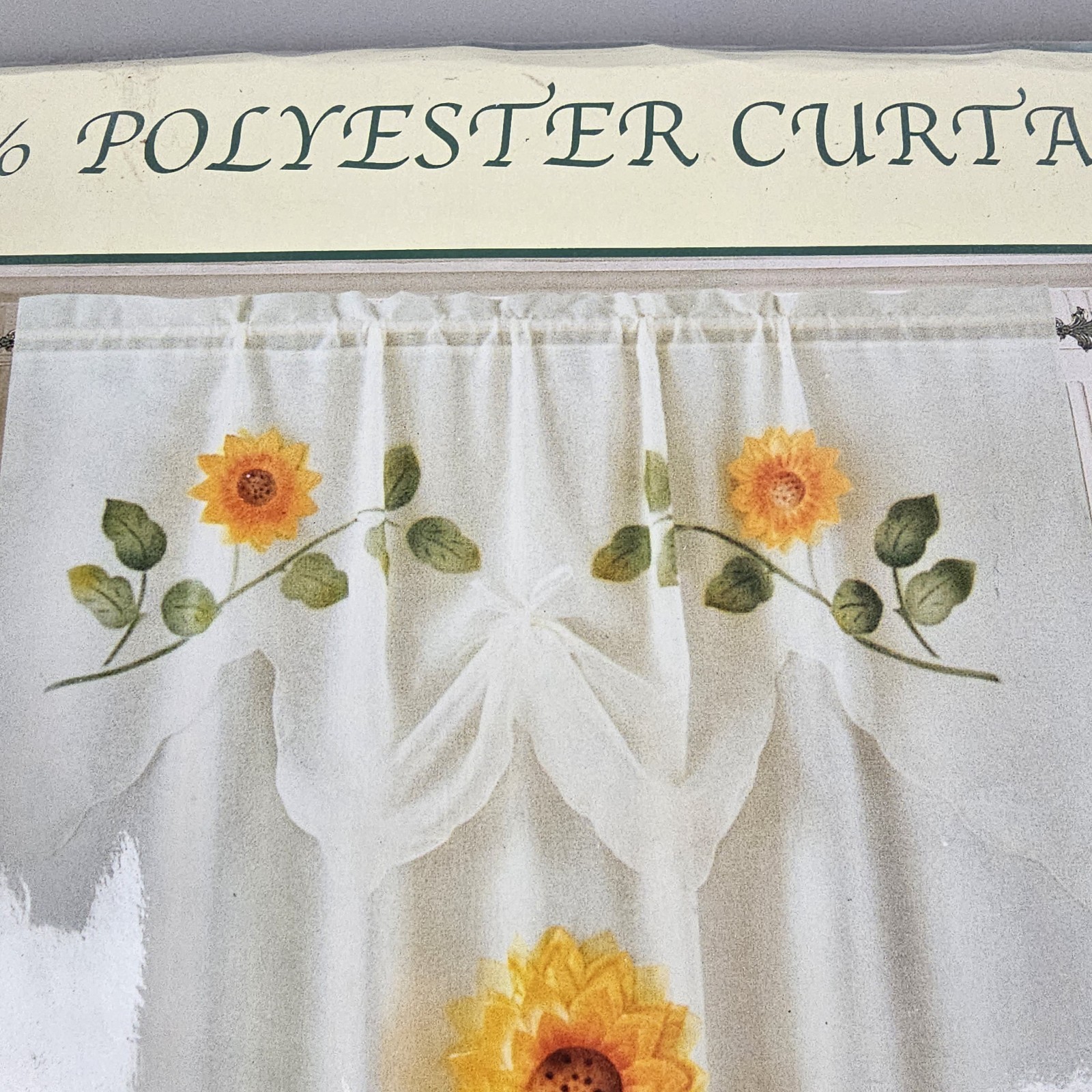 Sunflower Curtain 100% Polyester Yellow Floral 60″×84″ + 28″