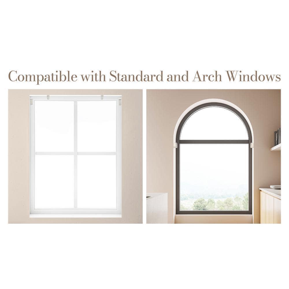 Home Decorators Collection 2in 2.5in Cordless Faux Wood Blind Brackets White