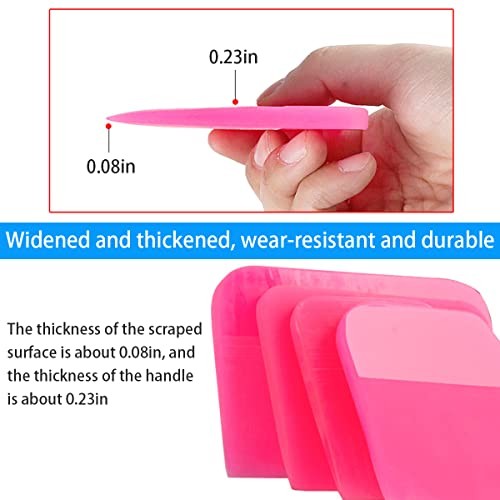 zipelo 3PCS Car TPU Rubber Squeegee, Car Vinyl Wrap Tool Kit, Auto Vinyl Wraps