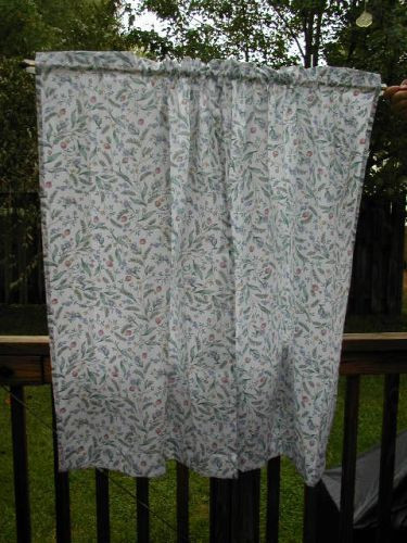pfaltzgraff April 56W x 45L Tier Curtains,Cotton Blend,Floral,Kitchen,multi-col