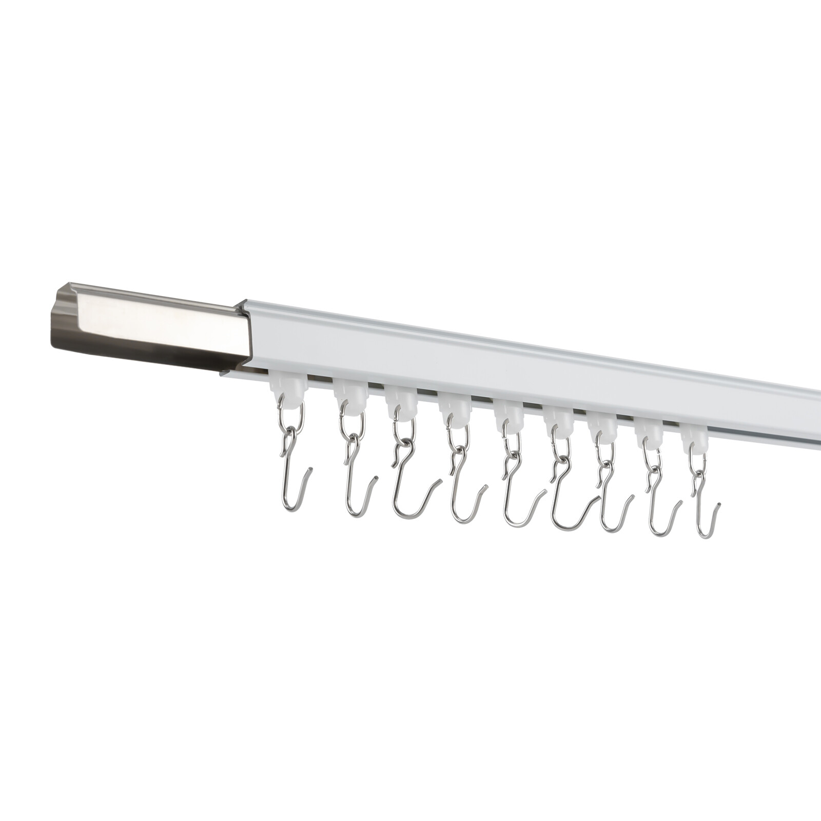 Track Kit With Roller Hooks Wall Mount Curtain Track 12ft-18ft Track System New
