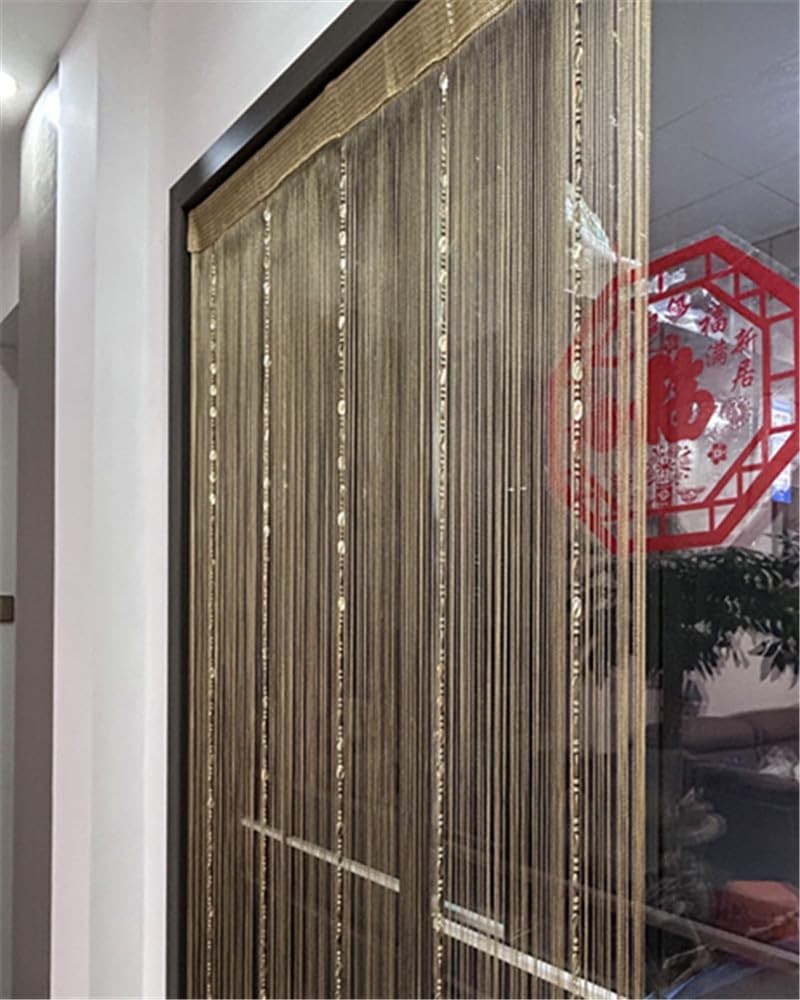100cmX200cm Decorative Door String Curtain Beads Wall Panel Fringe Window Roo…
