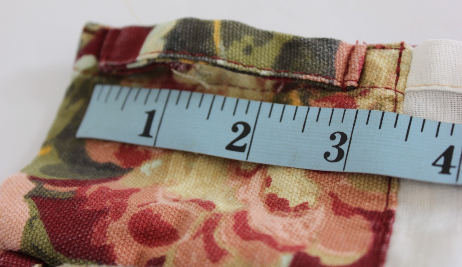 American Living Layered Floral Leopard Valance 48×18 Pinch Pleat Back Tab Cotton