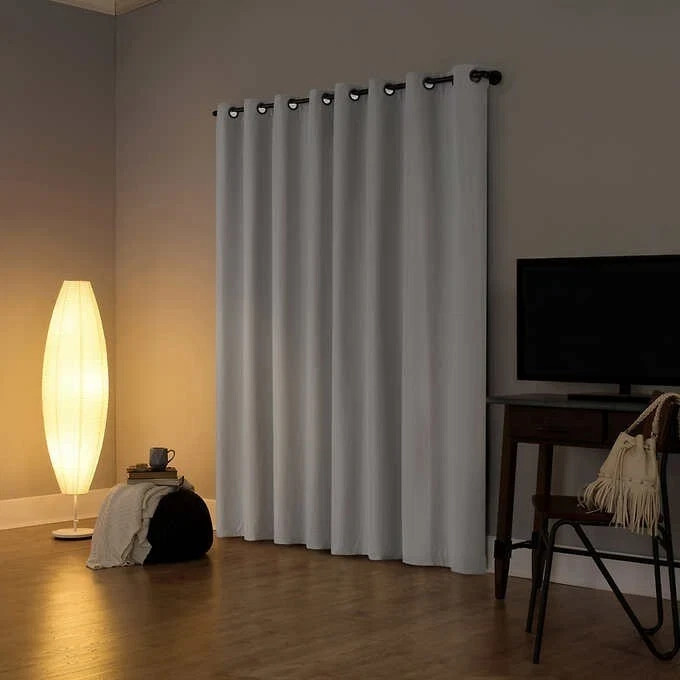 Sun Zero Pratt Tonal Texture Fleece Insulated Blackout Panels – White 100×84 in
