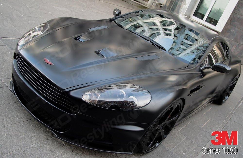 3M 2080 S12 SATIN BLACK 5ft x 6ft (30 sq/ft) Car Wrap Vinyl Film