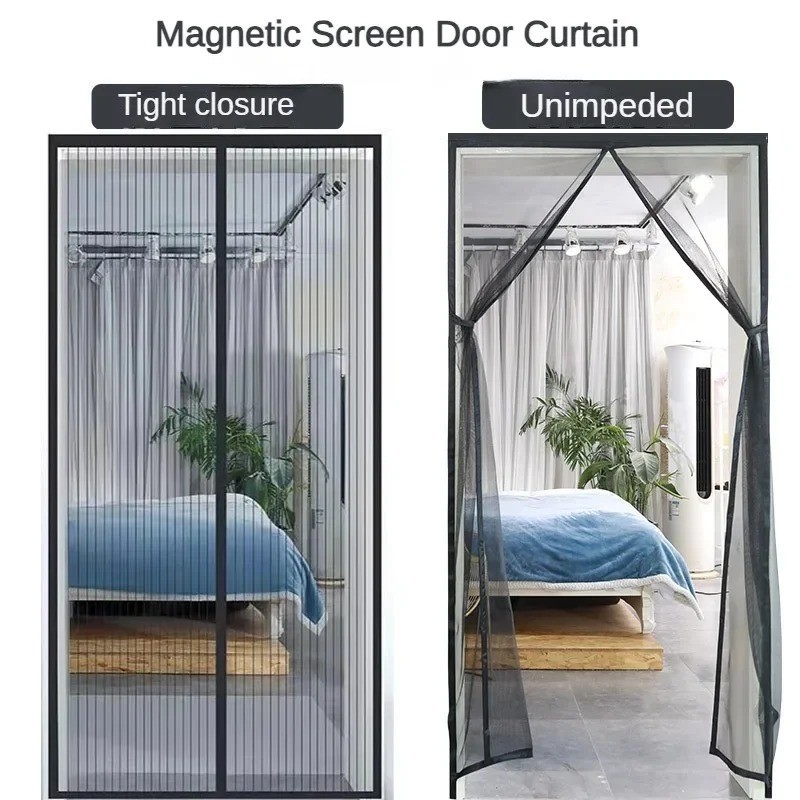 Magic Curtain Door Mesh Magnetic Fastening Mosquito Fly Bug Insect Net Screen