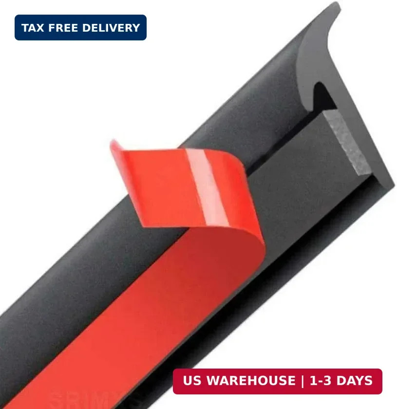 5M/16.5Ft Universal Self Adhesive Auto Rubber Weather Draft Seal Strip, Car Wind
