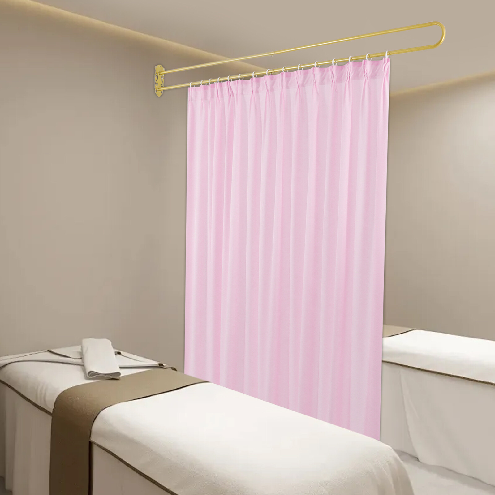Privacy Partition Curtain, Wall Mounted Curtain, Curtain Room Divider 200*22cm