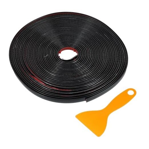 Car Truck Window Trim Strip 5/16″ Width 32Ft 10m Self Adhesive 8mm Black
