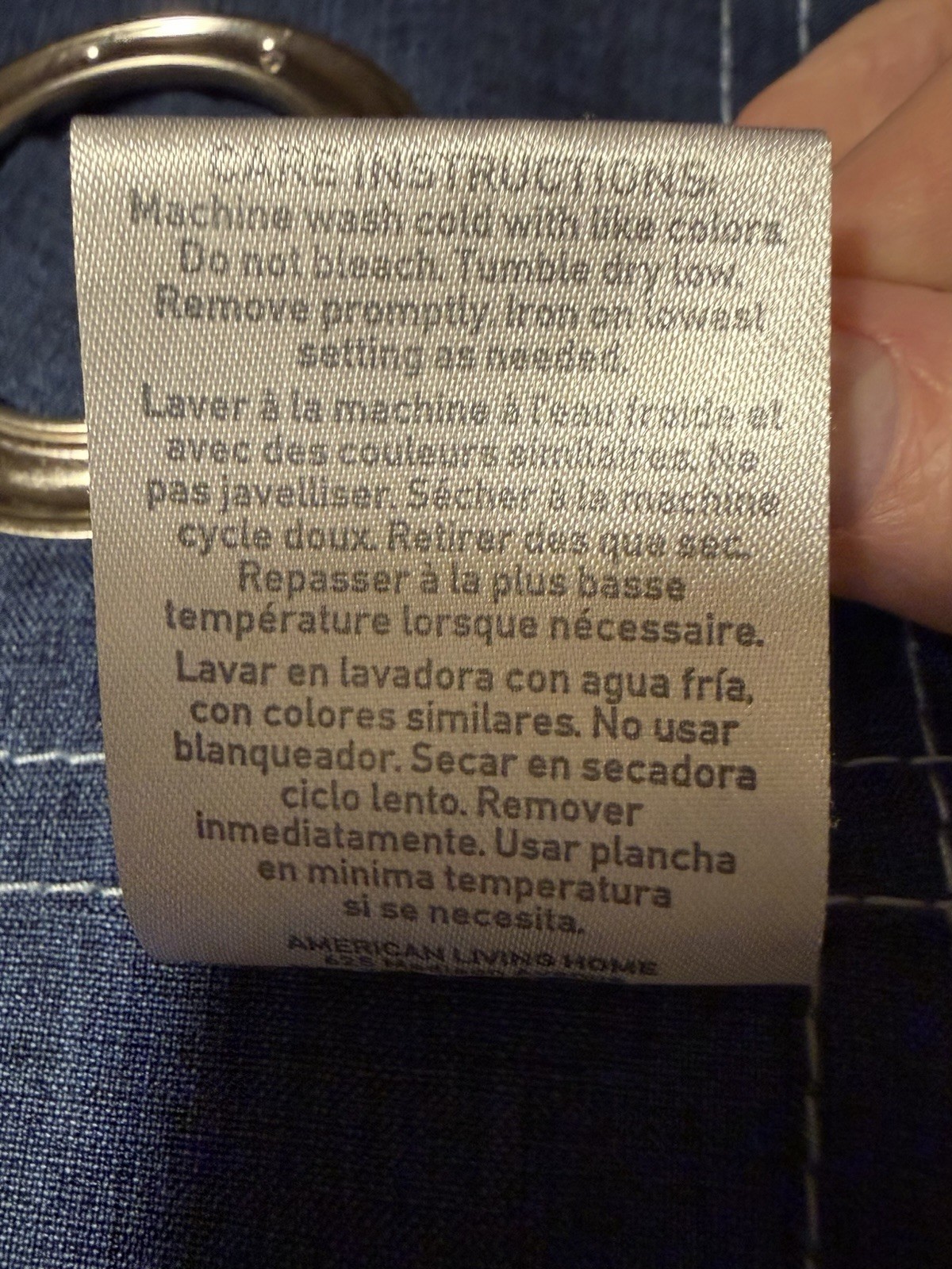 American Living Curtain Panels/2/Denim Look