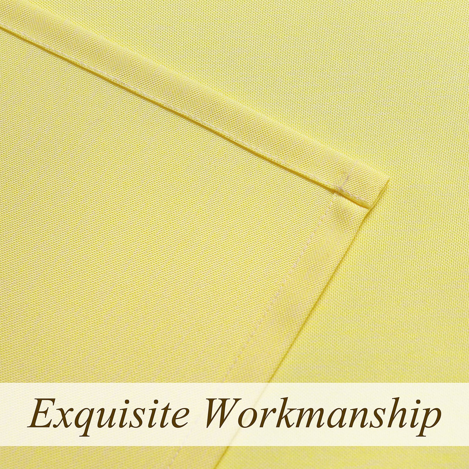 WEST LAKE Yellow Water Resistant 70″W x 72″L (Pack of 1), Color Block