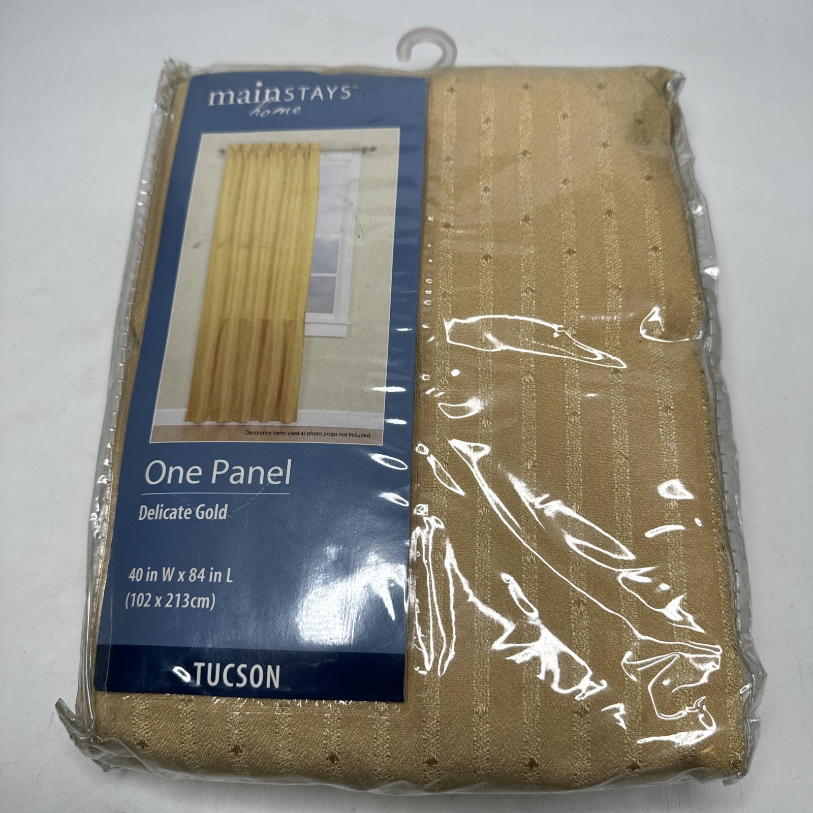 Mainstays Home Delicate Gold Tuscon One Panel 40″ W x 84″ L Brand New