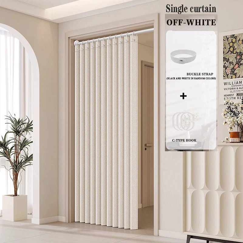 Accordion Style Magnetic Folding Door Curtains Home Decor