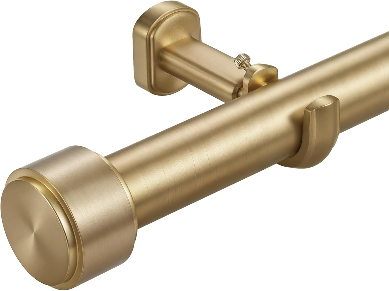 Heavy Duty Curtain Rods,1 1/4″ Large Diameter Premium Nonadjustable Curtain Rod,