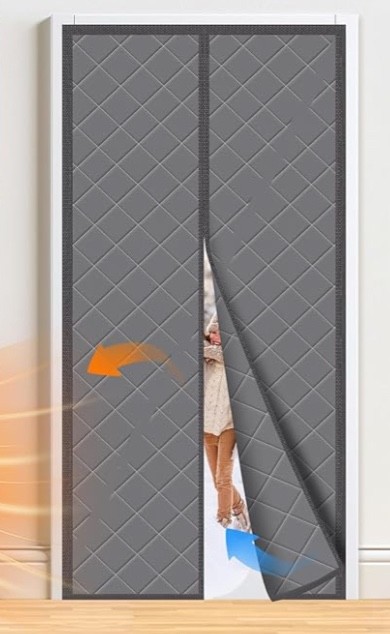 Magnetic Thermal Insulated Door Curtain, Door Size 38″ X 82″, thick Oxford cloth
