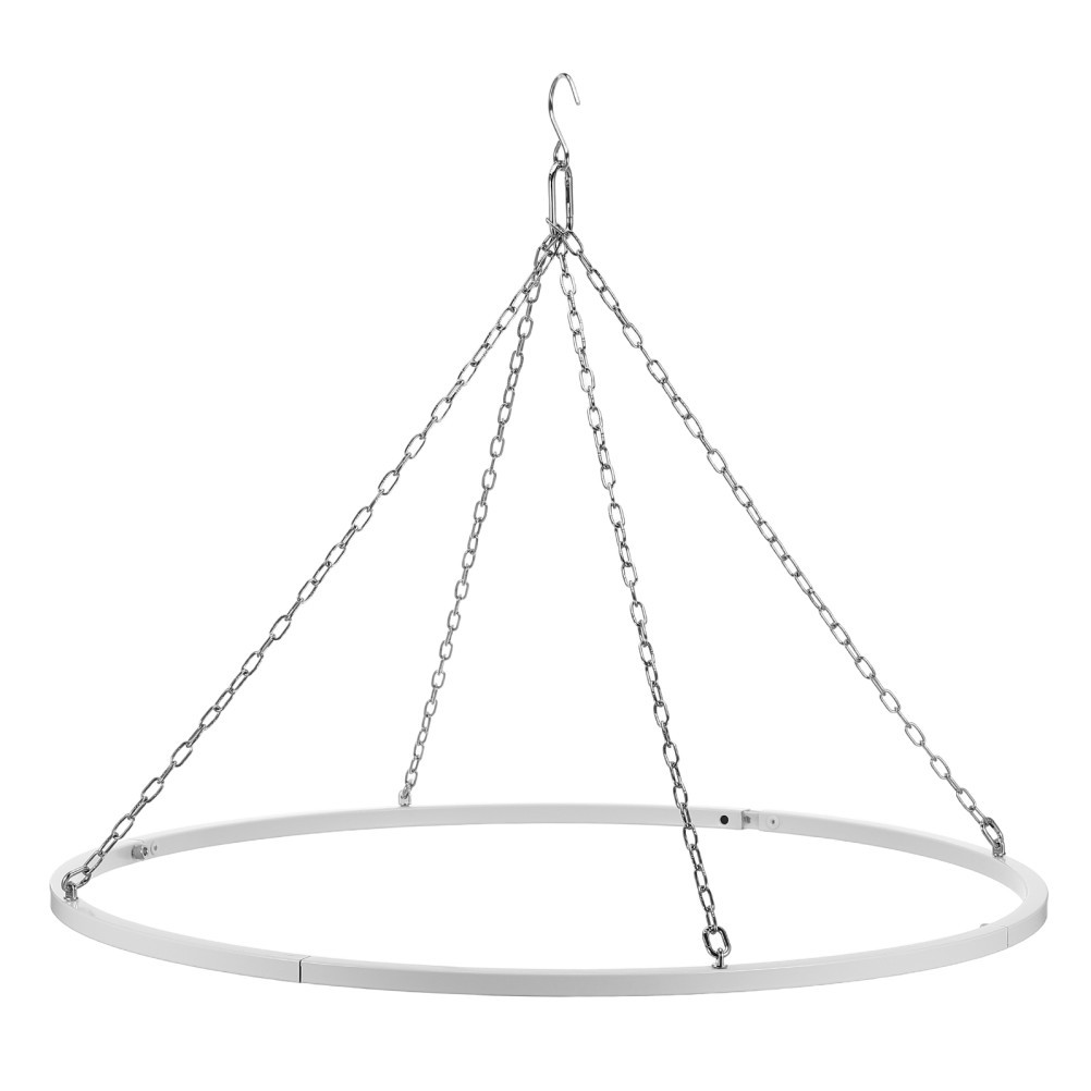 Hoop Ceiling Drapes Hanging Kit for Wedding – 23.62” Stainless Steel Canopy