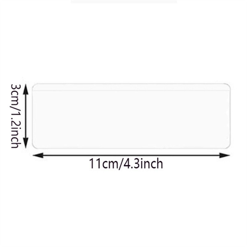 Transparent Adhesive Backed Label Sleeves For Organizing Documents Boxes