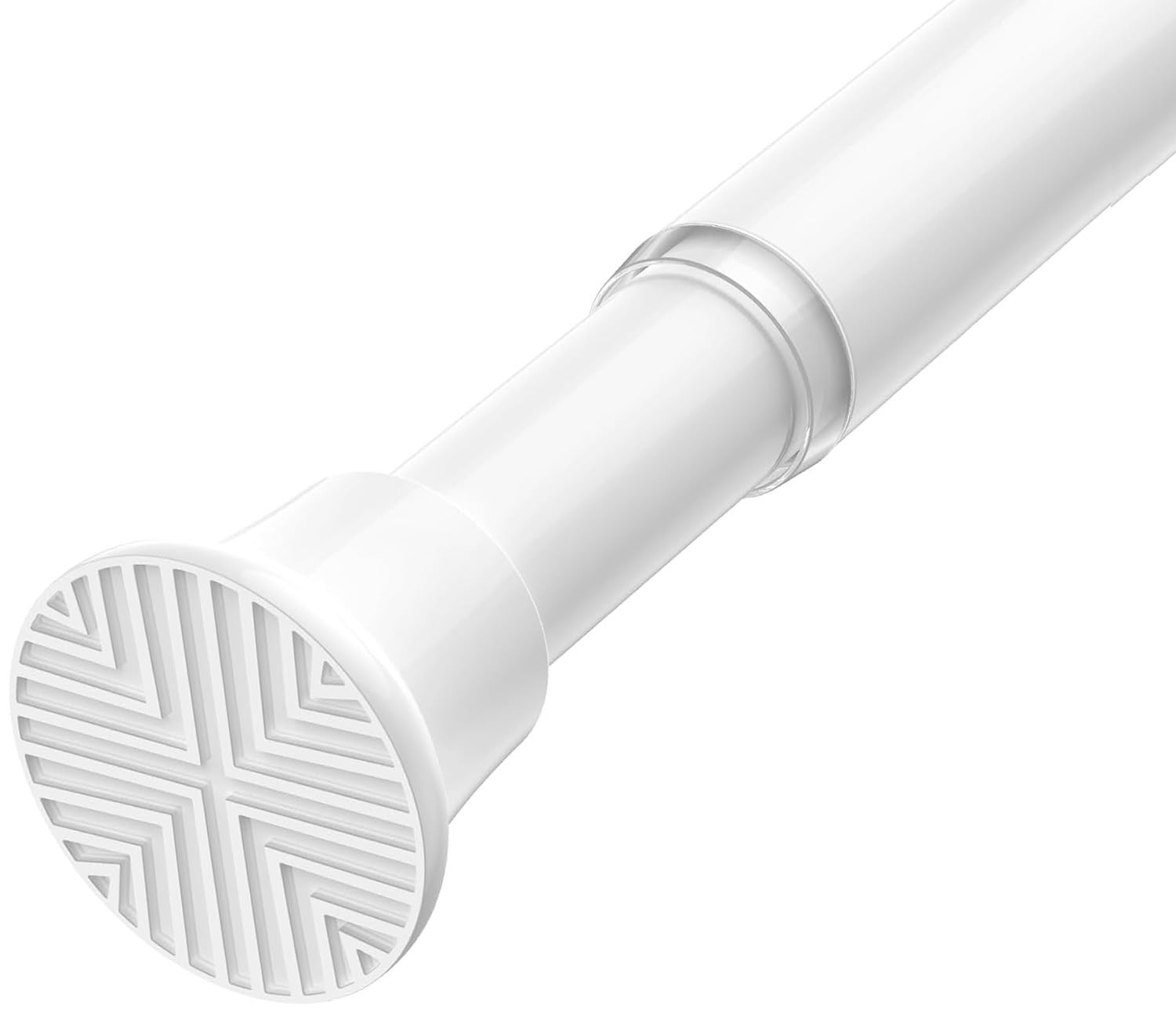 32–72 Inch Spring Tension Curtain Rod, Adjustable 32″-72″-1p, White
