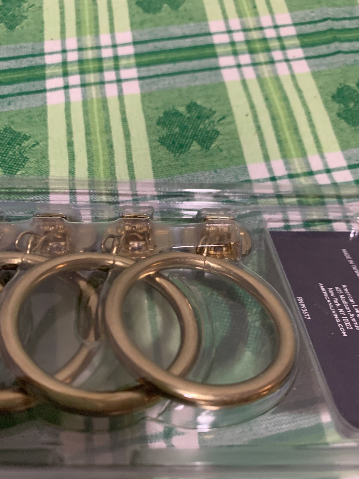 ❤️American Living “ROSETTE” Curtain Drapery Clips Combo Rings 7pc Set