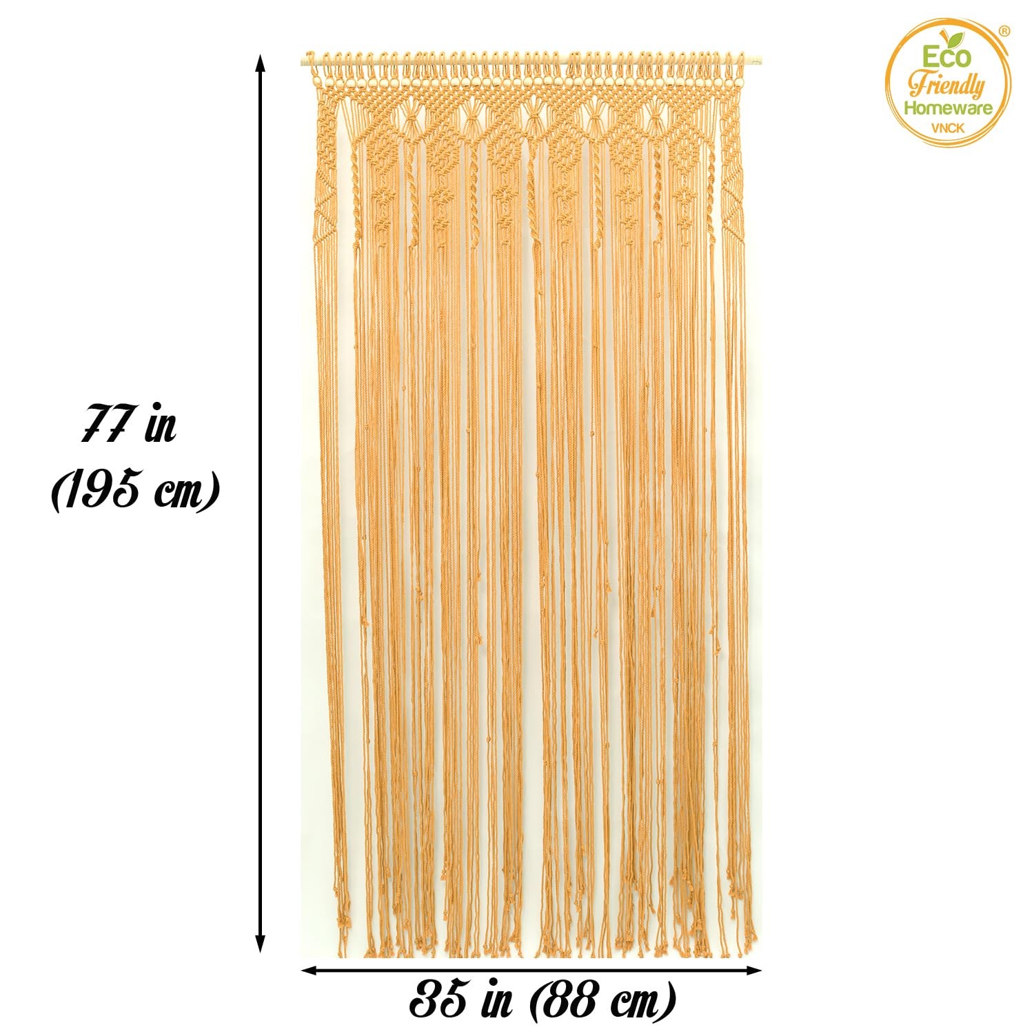 Boho Curtains For Living Room, Macrame Wall Hanging, Bead Doorway Curtain, Be…