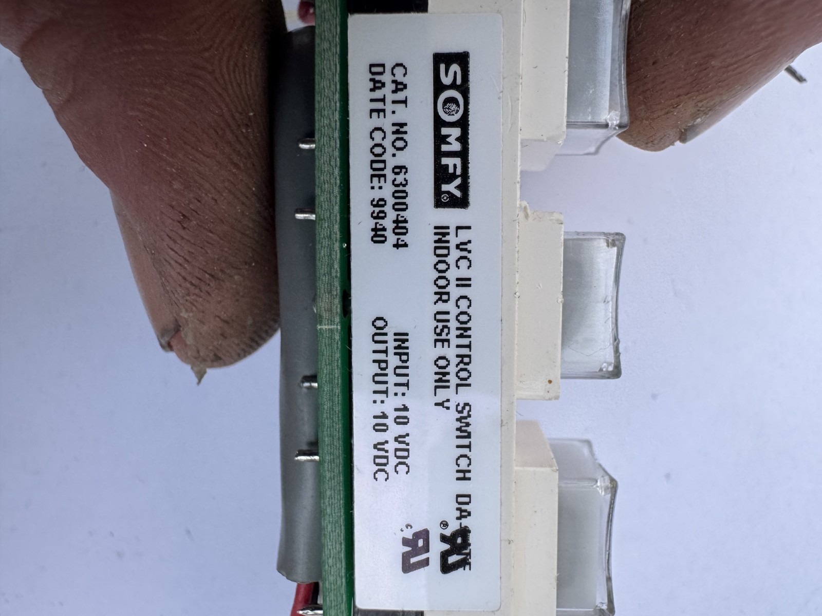 2 Somfy LVC II (2) Control Switch Cat: 6300404 and 6300403 (See pics Color) Used