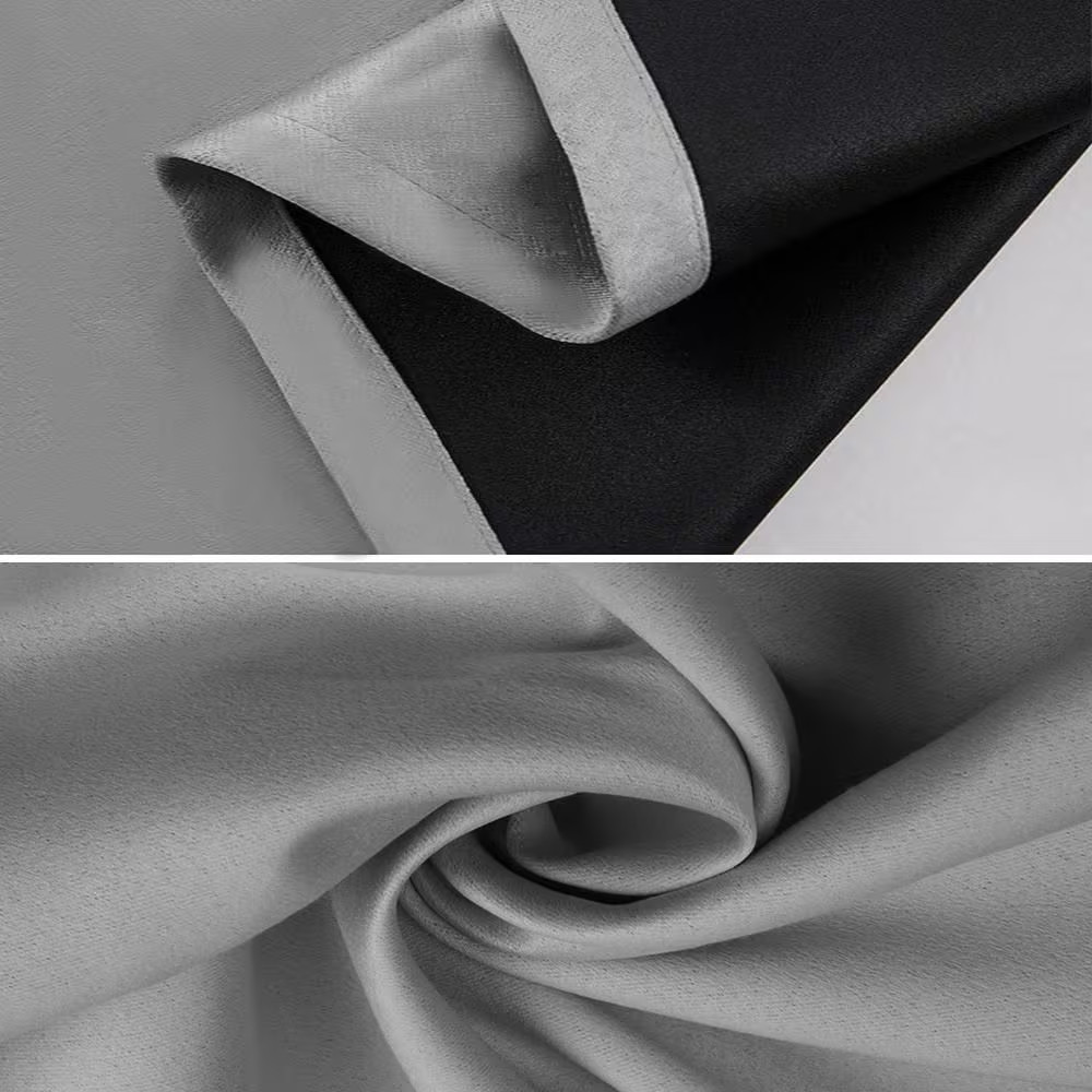 Gray Grommets Thermal Insulated with Coated Lining 52 In. W X 63 In. L Indoor Bl