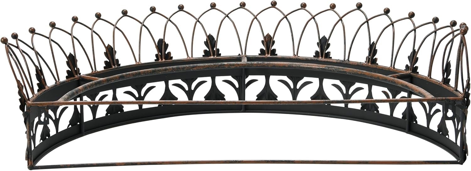 Decorative Metal Curtain Rod Crown Rustic Finish Canopy Bed Crown Royal